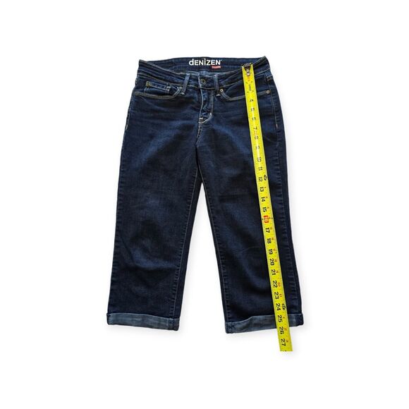 Denizen From Levi's Capri Jeans Womens Size 4 Cuffed Blue - Picture 4 of 6